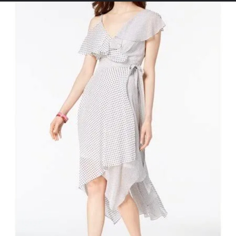 Polka-dot Wrap Dress